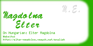 magdolna elter business card